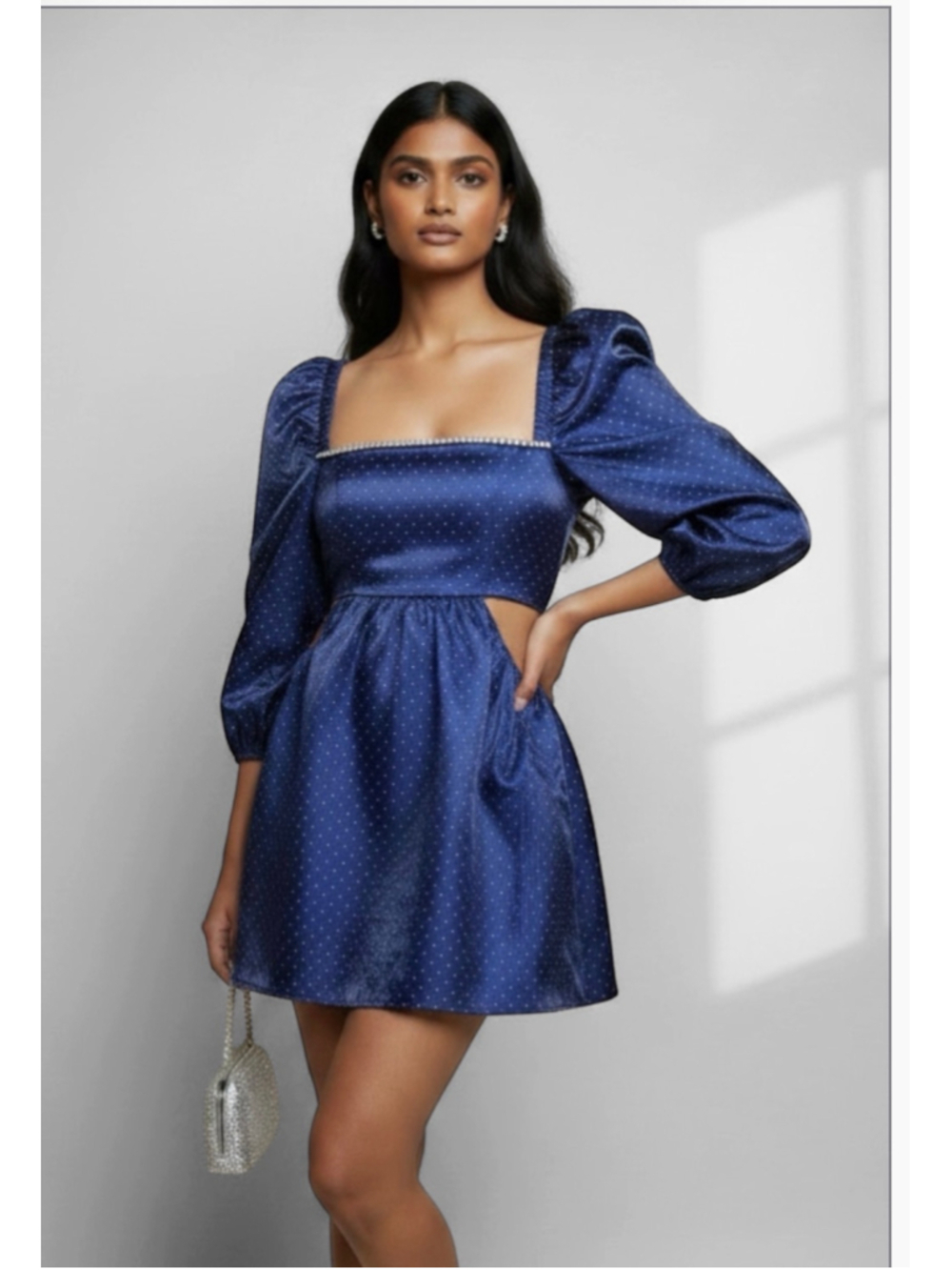 Danielle Bernstein Polka Dot Cocktail Party Dress